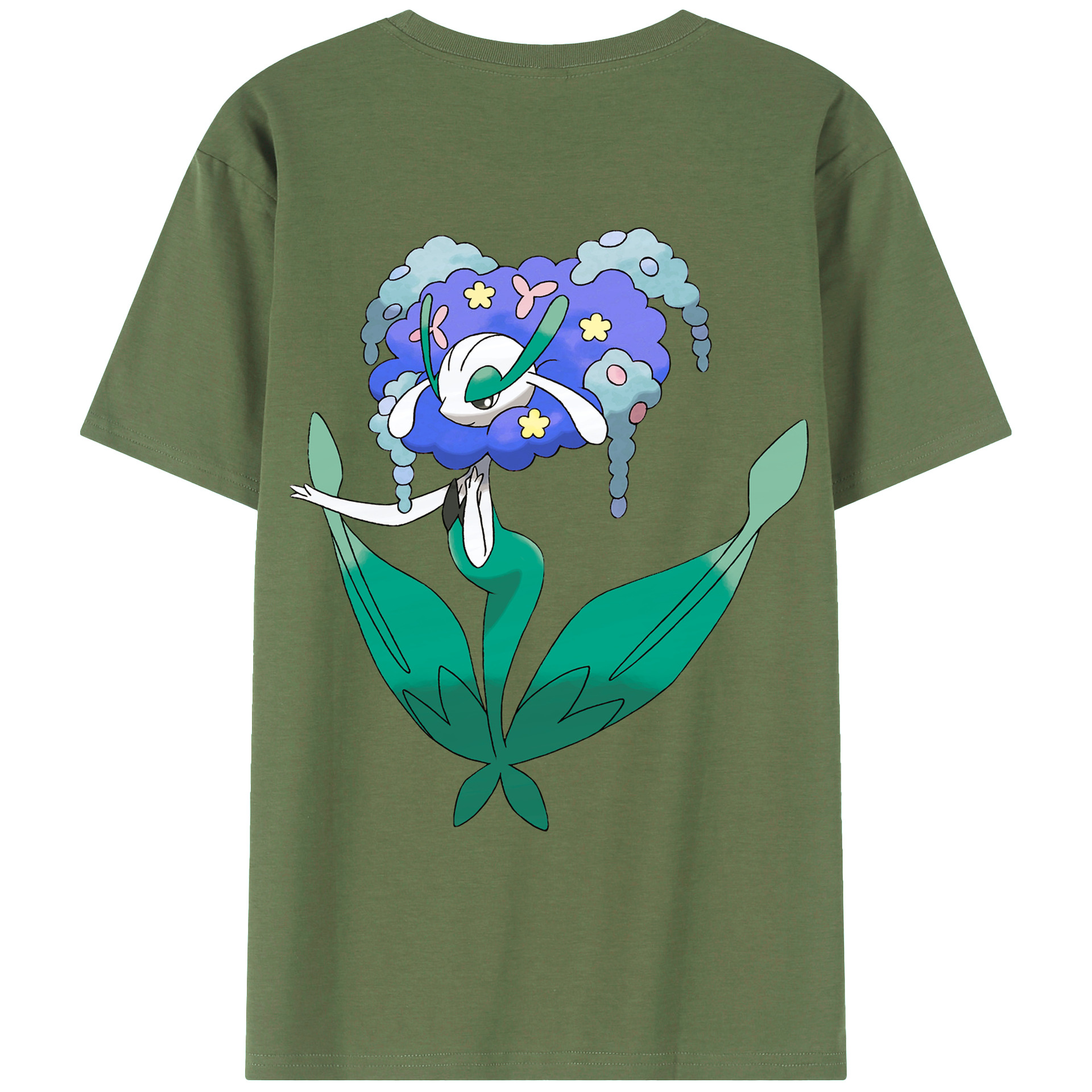 （画像用） ポケットモンスター Pokémon 綿100％ メンズ半袖Tシャツ（バックプリント） 通気性